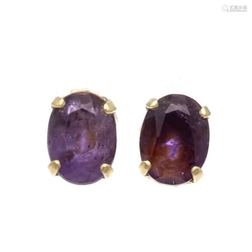 Amethyst ear stud GG 333/000 w