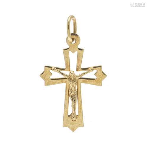 Cross pendant GG 585/000 with