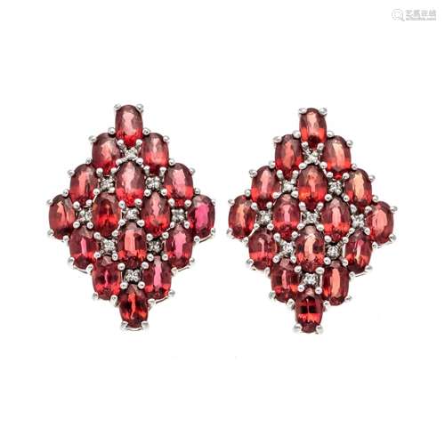 Tanzania ruby ear studs WG 375