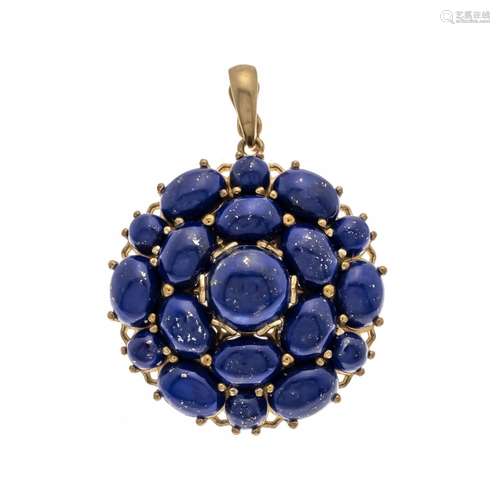 Lapis lazuli clip pendant GG 3