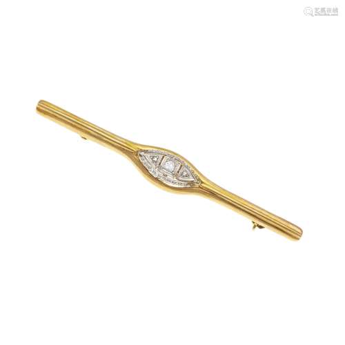 Art Deco stick pin RG/WG 585/0