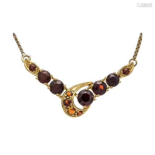 Garnet necklace GG 585/000 wit