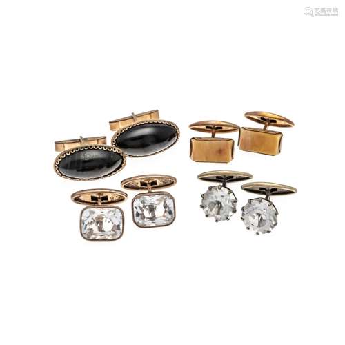 4-piece cufflinks set, 3 x sil