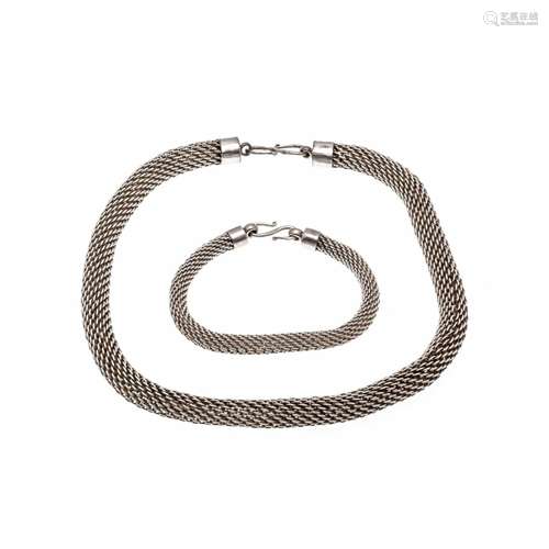 Stocking chain set silver with