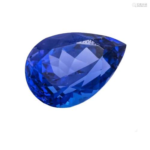 Tanzanite 15,05 ct, drop cut,