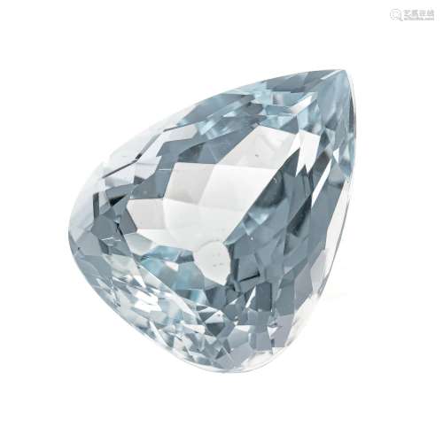 Aquamarine 18.54 ct drop cut,