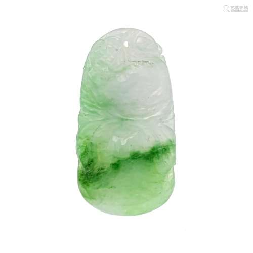 Natural jade cabochon, carved,