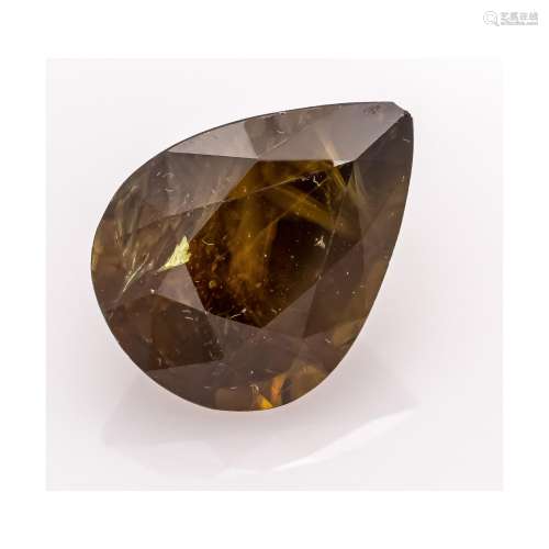 Titanite 10.23 ct, teardrop cu