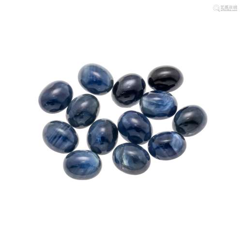 Sapphire cabochons 55,61 ct, 1