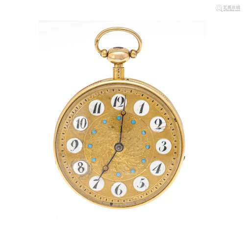 Spindle pocket watch with repe