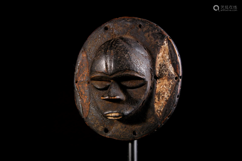 Eket Ppl Ekpo Society Round Mask - West Africa