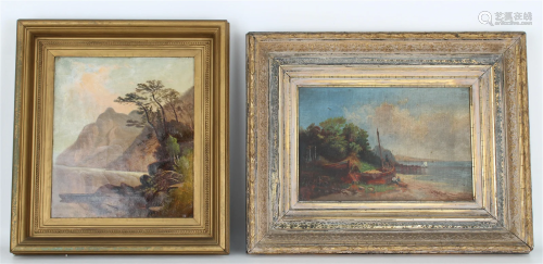 (2) 19th C. American School Paintings