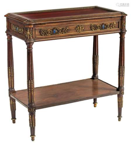 A Neoclassical style table vitrine or bijouterie cabinet, H ...