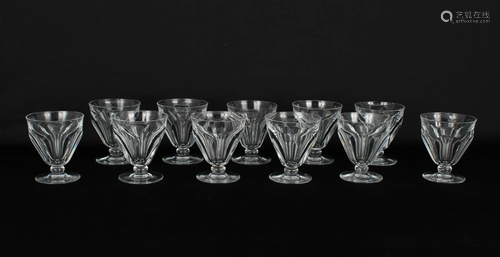 (11) Baccarat Crystal 'Talleyrand' Stemware