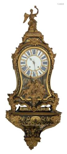 An important French RÈgence Boulle work cartel clock, Jean W...