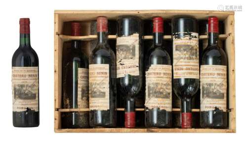 A collection of 12 bottles 'Ch‚teau Nenin', Pomerol, Despujo...