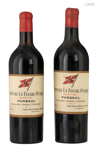 Two bottles Ch‚teau La Fleur-PÈtrus, Grand Cr˚, Pomerol, 196...