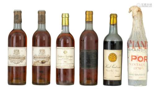 A bottle Haut Sauternes, Grand vin blanc, Bordeaux, 1947, bo...