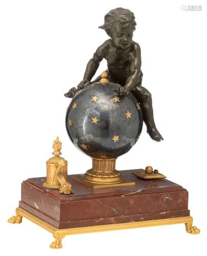 A Neoclassical centrepiece, depicting an allegory on astrono...