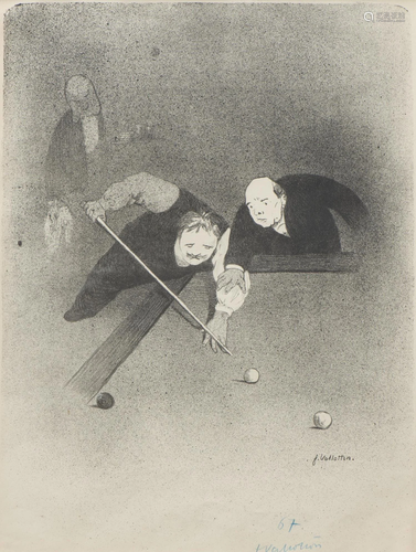 Felix VALLOTTON (1865-1925), "Les raseurs", lithog...