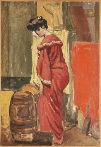 Ecole française début Xxe, "Femme faisant sa toilette&q...