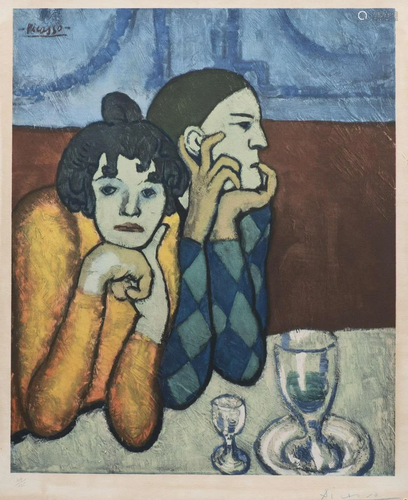 Pablo PICASSO (1881-1973) d'après, "Les deux salti...