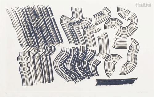 Hans HARTUNG (1904-1989), "Composition" lithograph...