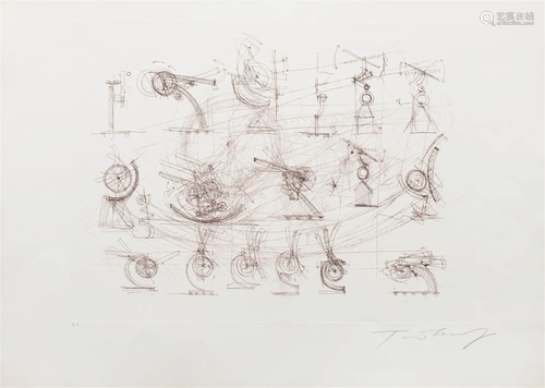 Jean TINGUELY (1925-1991) "Meta-Machine", lithogra...