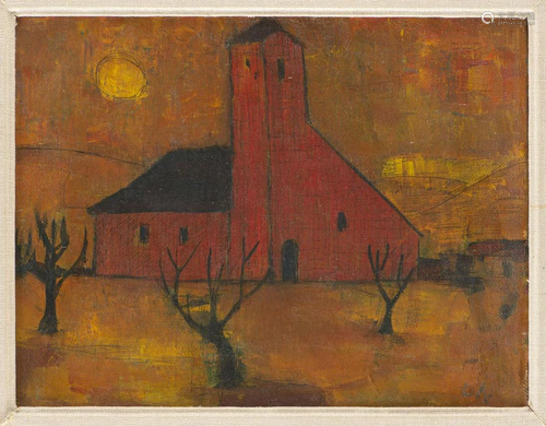 Leo ANDENMATTEN (1922-1979) "L'Eglise Rouge",...