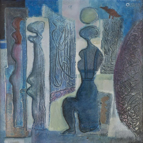 Omar el NAGDI (1931-2019) "Le peintre et son modèle&quo...