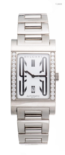 BULGARI, "Rettangolo", montre automatique en or bl...