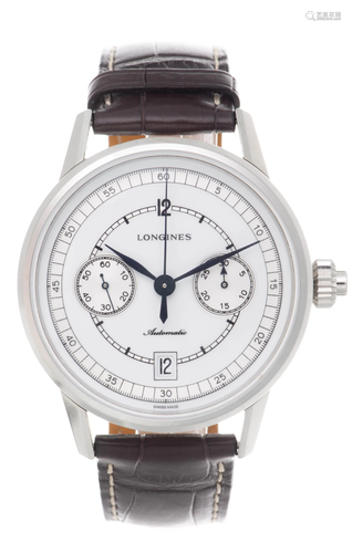 LONGINES, "Heritage Column-Wheel Chronograph", mon...