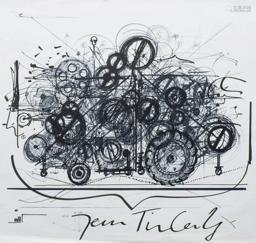 Jean TINGUELY (1925-1991), "Klamauk", Offset, sign...