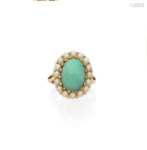 Bague en or 18K (750), o