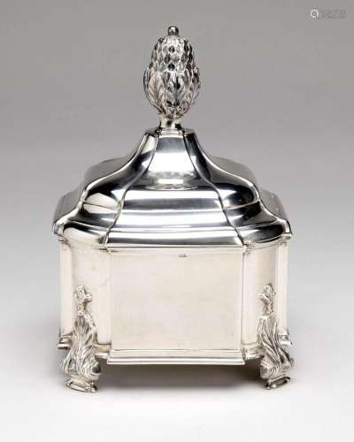 A Dutch silver tobacco jar in Louis XIVth style
