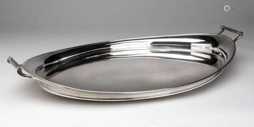 A very large Dutch silver tray