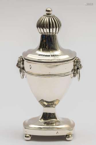 A Dutch silver caster