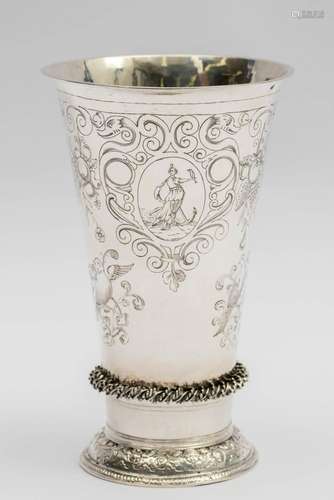 A large Dutch marriage beaker