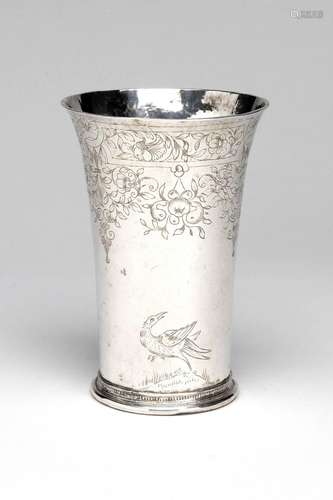 A Dutch silver beaker