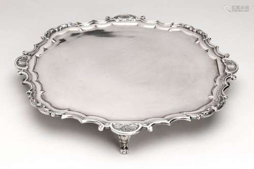 A Dutch silver salver,  s Hertogenbosch