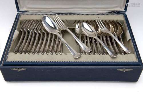 A Dutch silver collection of flatware