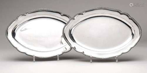 Two English silver dishes