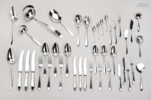 A Dutch silver collection of flatware (121 items)