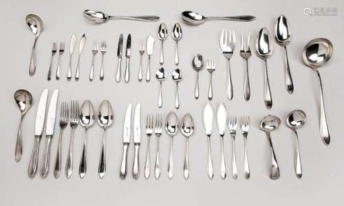 A Dutch silver collection of flatware