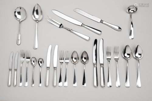 A Dutch silver collection of flatware