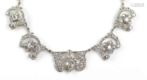 A Belle Epoque diamond necklace