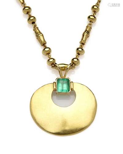 An emerald necklace