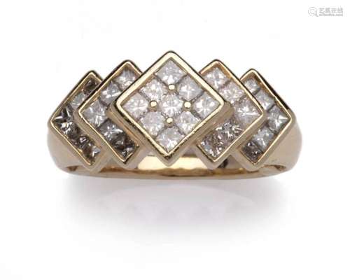 A 14k gold diamond ring