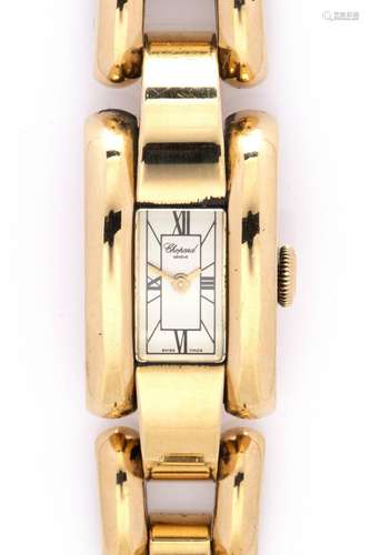 An 18k gold lady s wristwatch, by Chopard