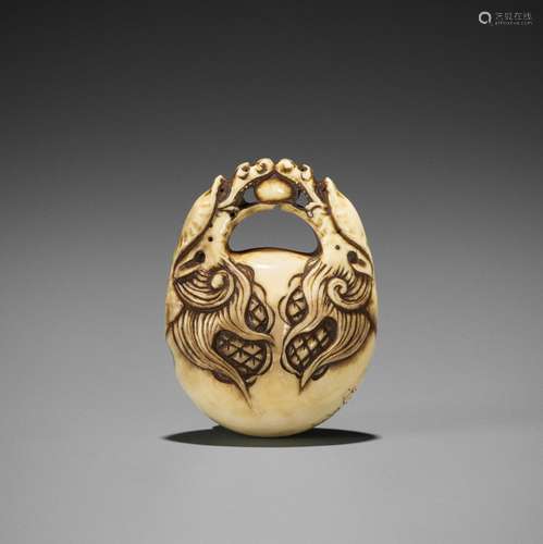 Ɏ YUGYOKU: AN IVORY RYUSA NETSUKE OF A MOKUGYO